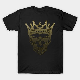 King Crown and Skull Design T-Shirt